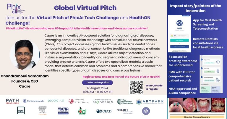 Caare at the Global Virtual Pitch for the PhixAi Tech Challenge!